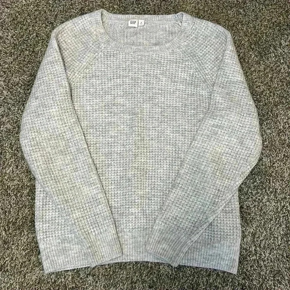 EUC Women’s Gap Crew Neck Sweater, Waffle Pattern, Size M - Picture 1 of 2